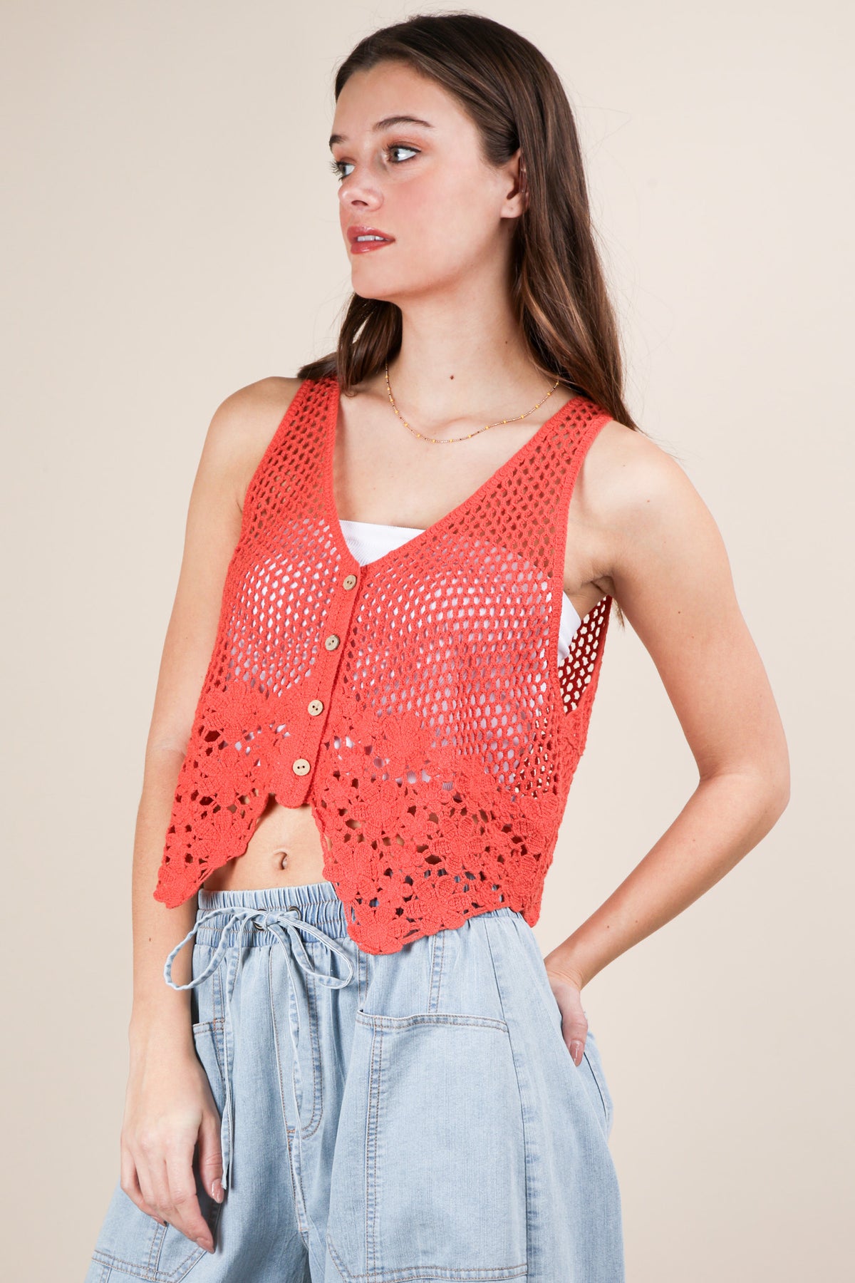 Sunset Crochet Vest