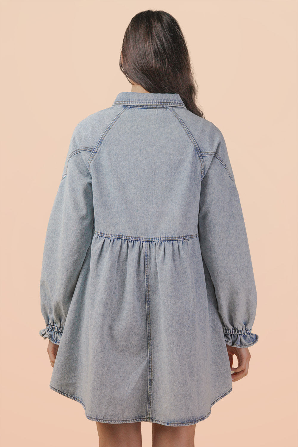 Open Heart Denim Dress