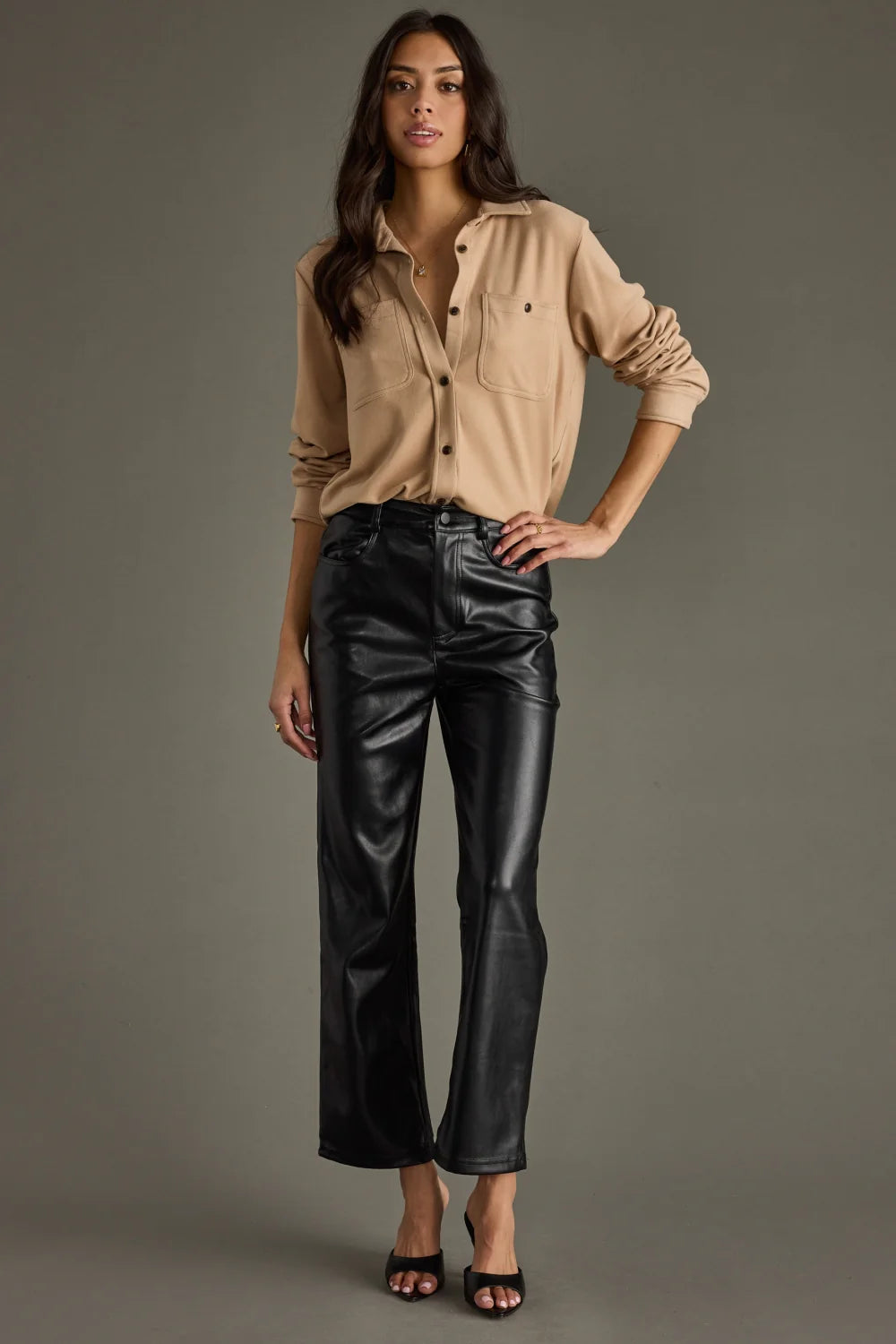 Mindy Super Soft Button Up