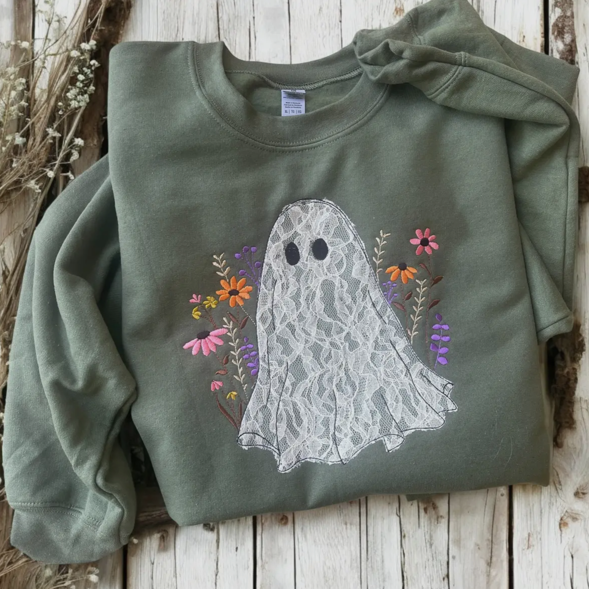 Floral Boo Sweatshirt