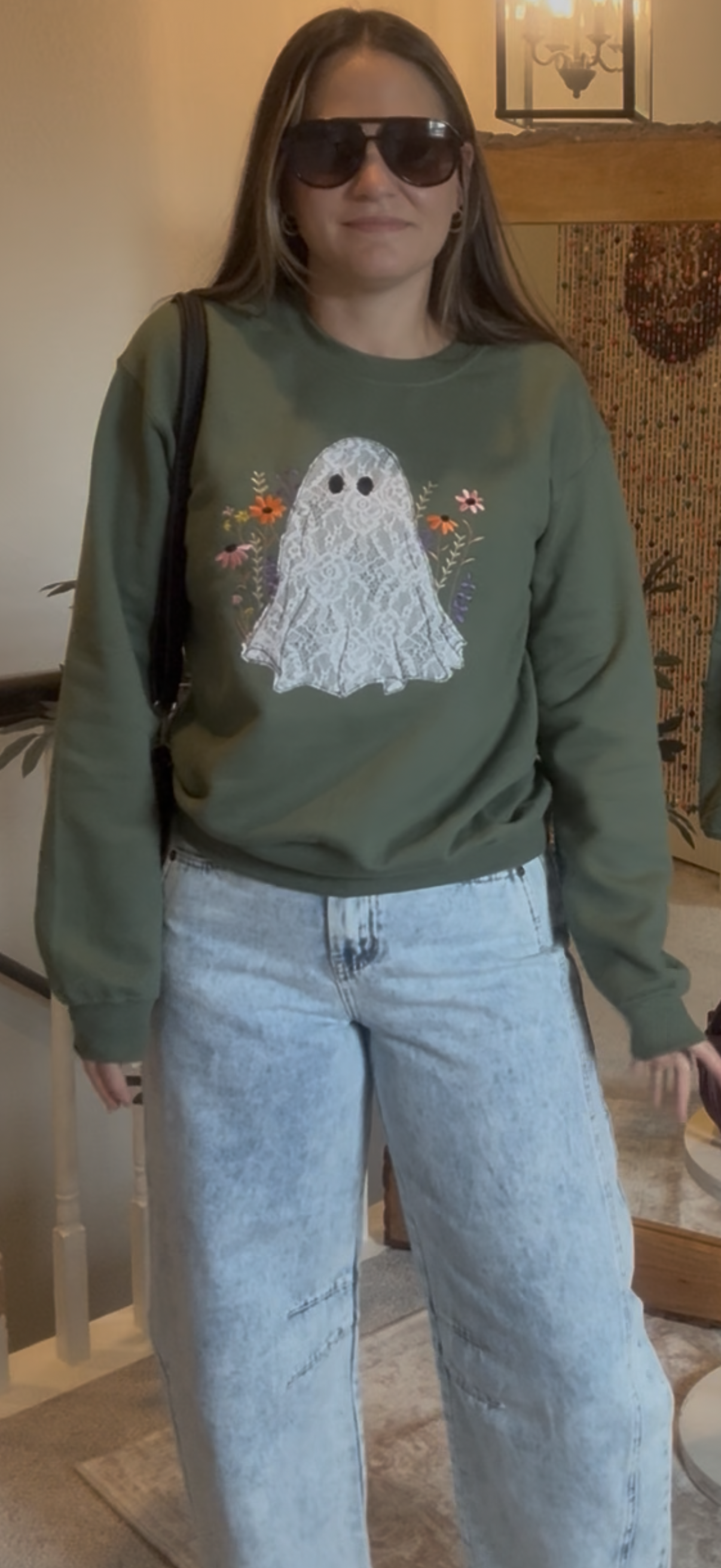 Floral Boo Sweatshirt