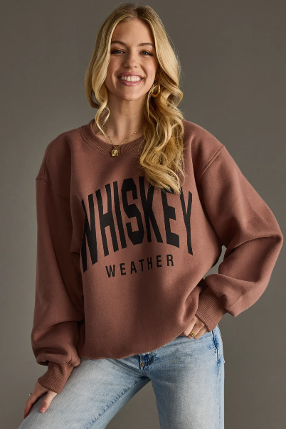Whiskey Weather Oversized Sweatshirt