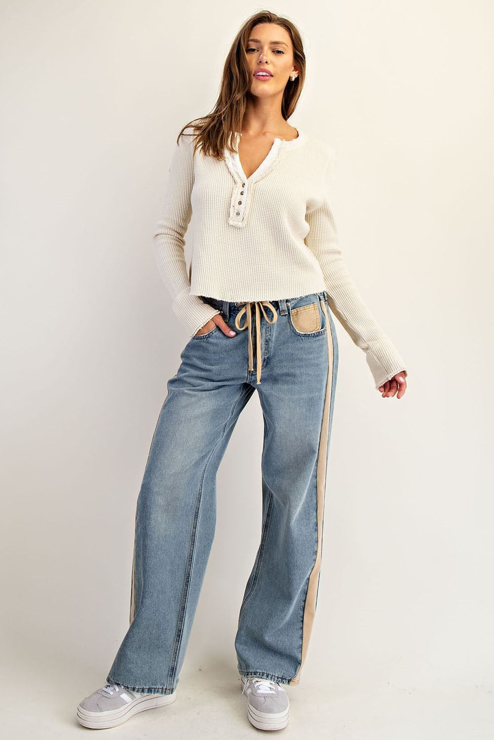 Carmine Side Stripe Pant