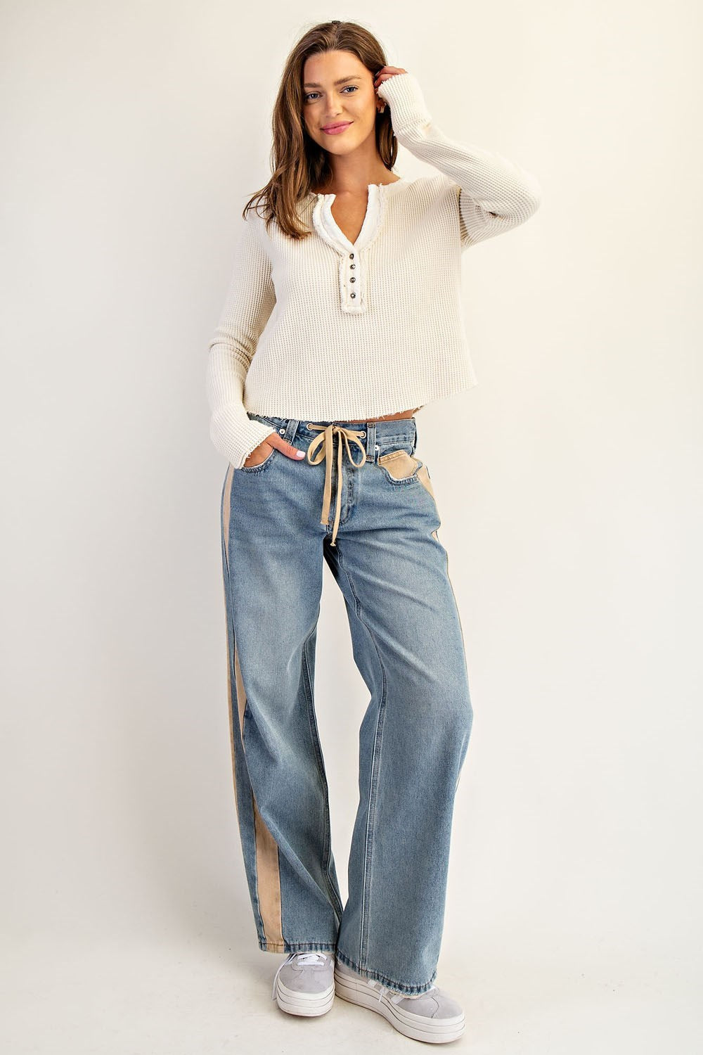 Carmine Side Stripe Pant