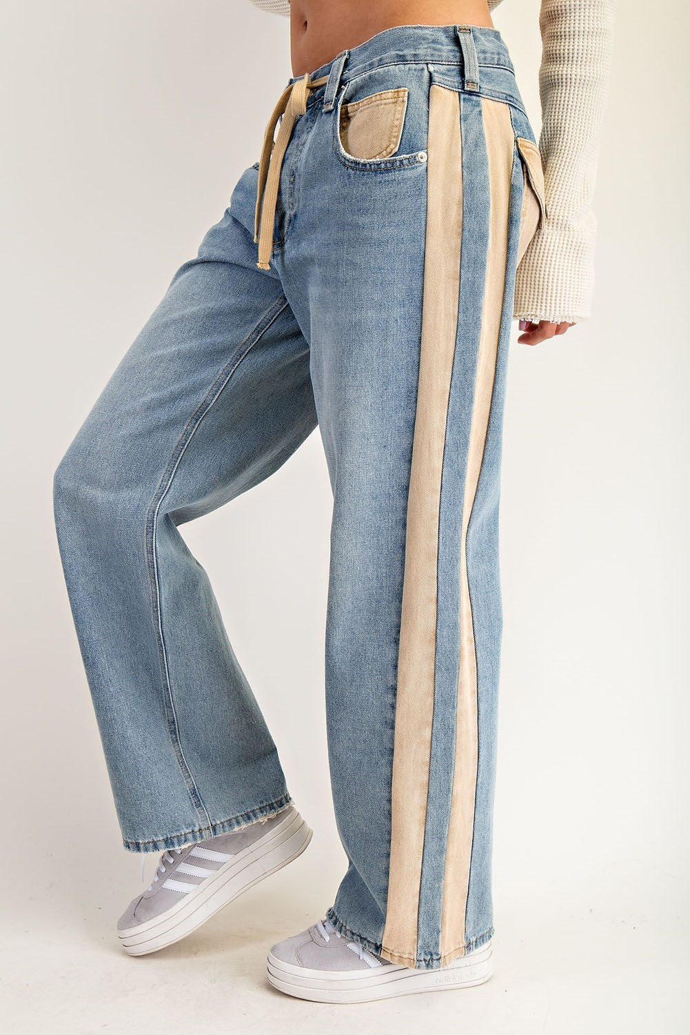 Carmine Side Stripe Pant