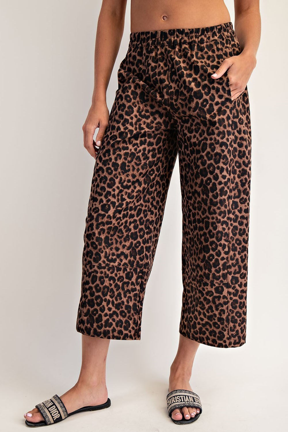 Carina Leopard Cropped Pants