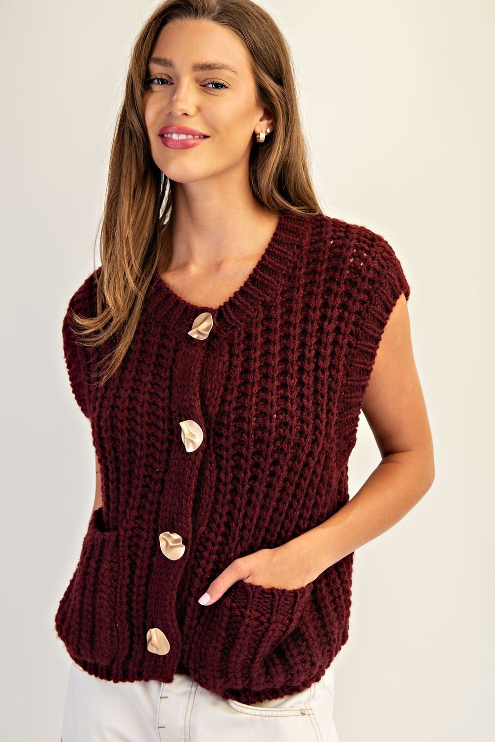 Ava Chunky Knit Vest