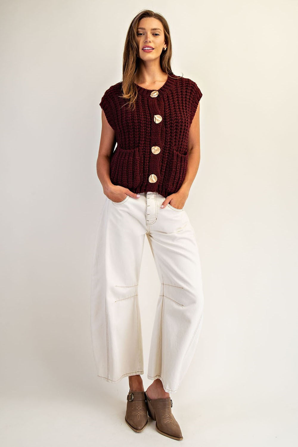 Ava Chunky Knit Vest