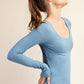 CloudSoft Dusty Blue Long Sleeve