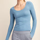 CloudSoft Dusty Blue Long Sleeve