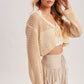 Crochet Lace Up Cardigan