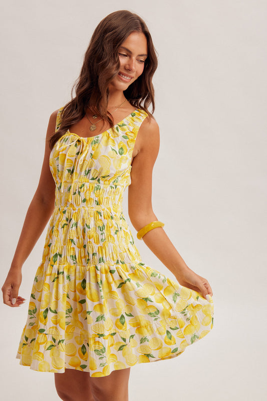 Lovely Lemon Mini Dress