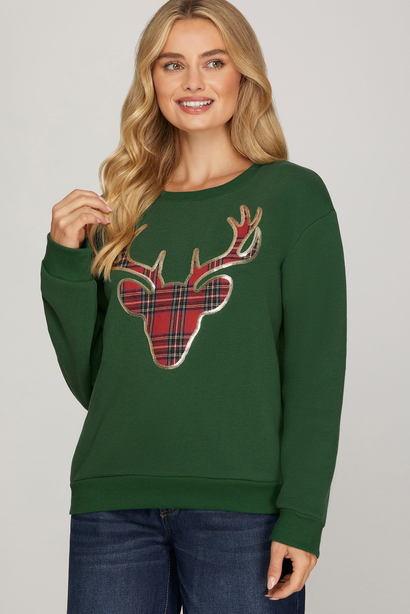 Evergreen Deer Sweatshirt