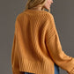 Orange Cream Knit Cardigan