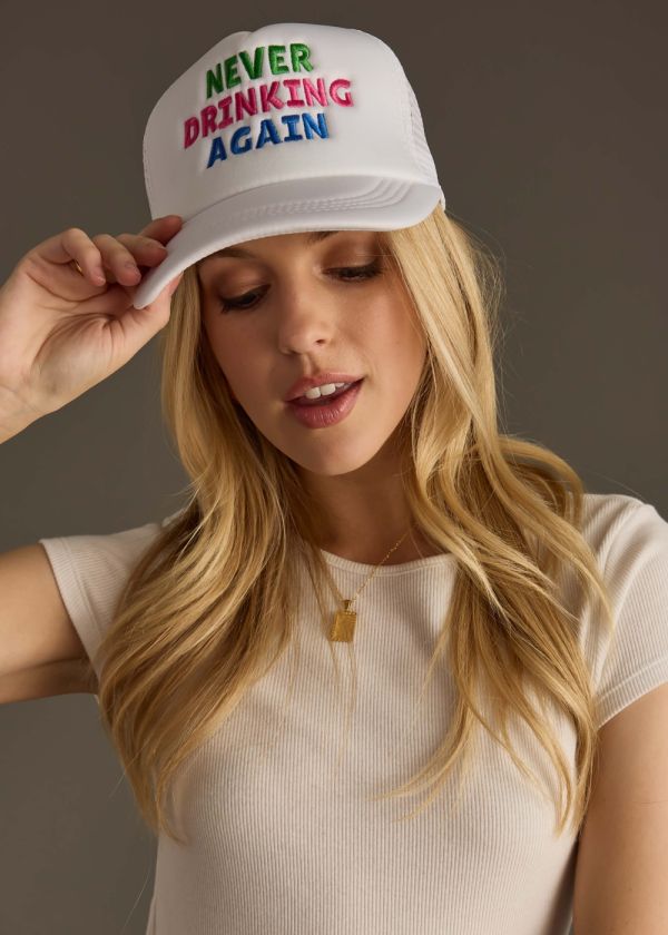 Never Drinking Again Trucker Hat
