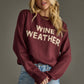 Wine Weather Sweater