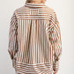 Espresso Striped Button Down