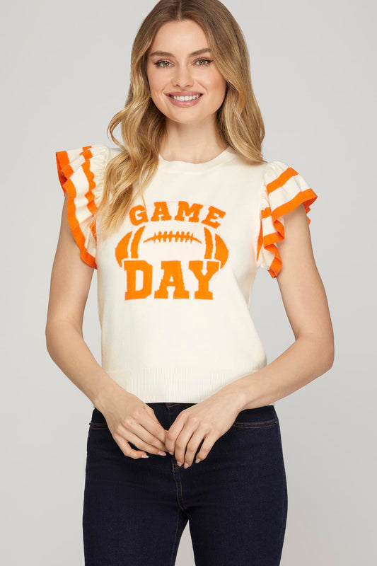 Game Day Ruffle Sleeve