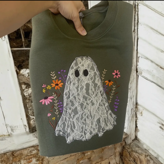 Floral Boo Sweatshirt