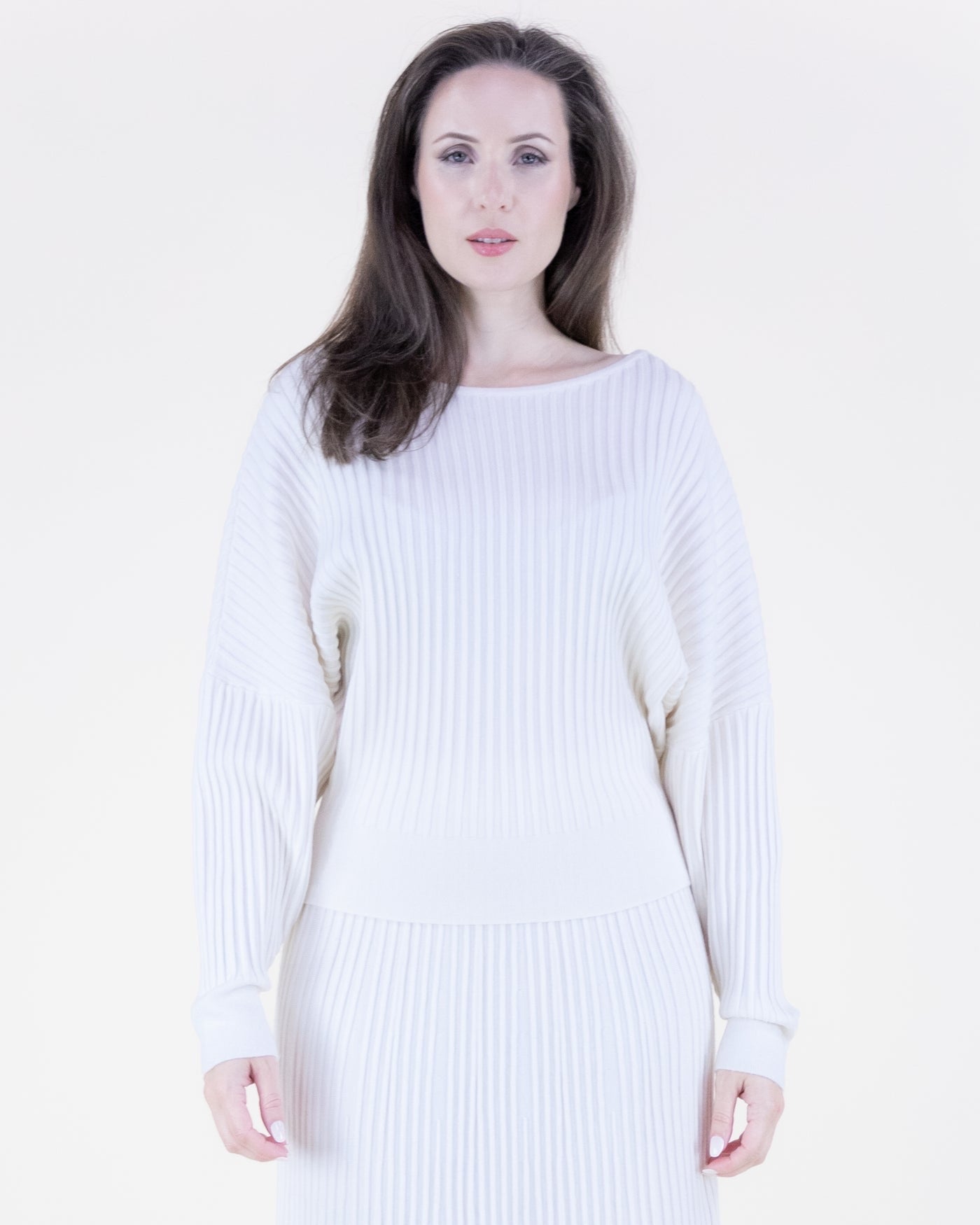 Ivory Ribbed Sweater