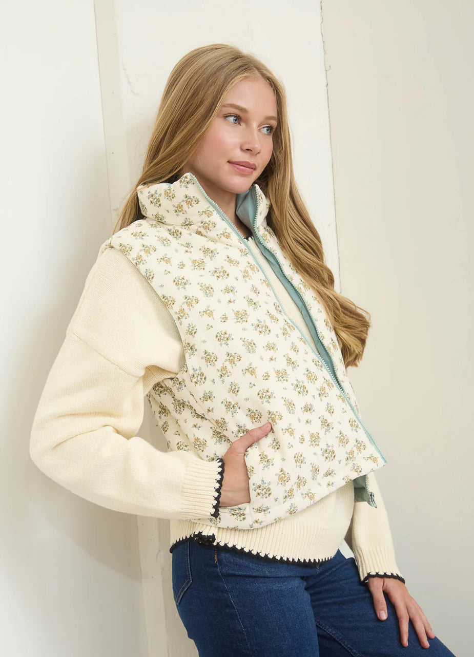 Petal Puffer Vest