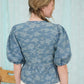 Denim Bloom Bow Top