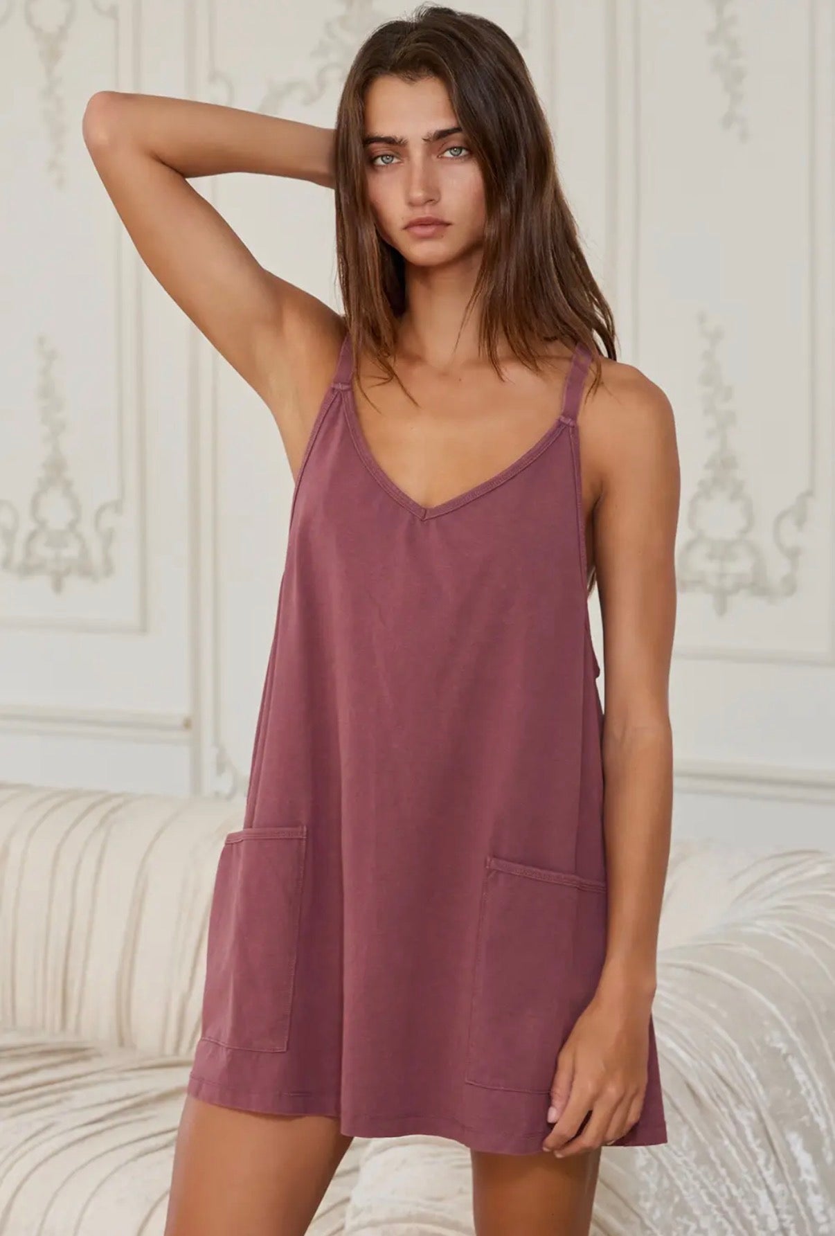 Mini Dress with Built in Romper