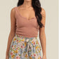 Wildflower Ruffle Hem Shorts