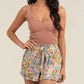 Wildflower Ruffle Hem Shorts