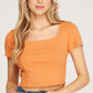 Apricot Rib Baby Tee