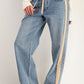 Carmine Side Stripe Pant
