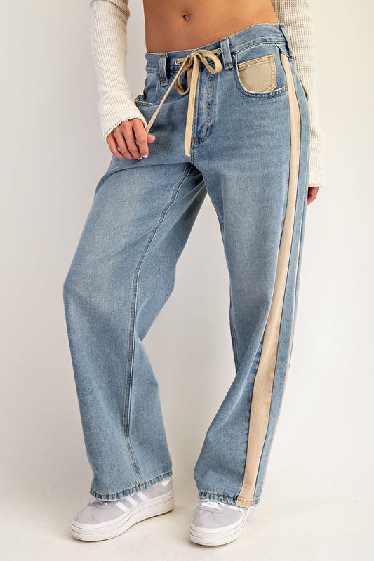 Carmine Side Stripe Pant
