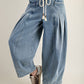Barrel Jeans with Tie