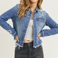 Fray Hem Denim Jacket