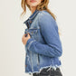 Fray Hem Denim Jacket