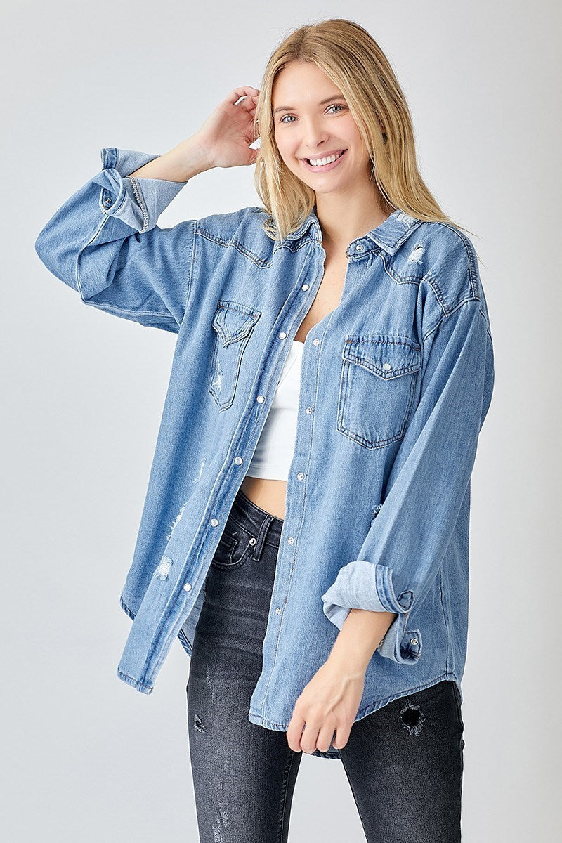 Relaxed Fit Denim Shirt