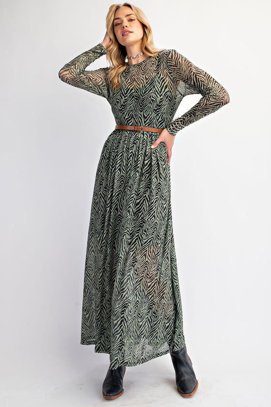 Mesh Maxi Dress