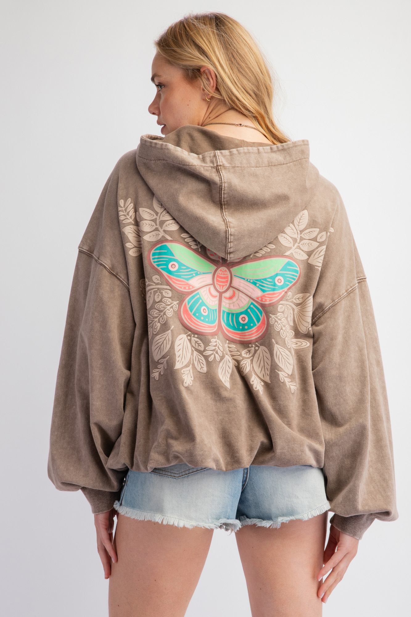 Mocha Butterfly Hoodie